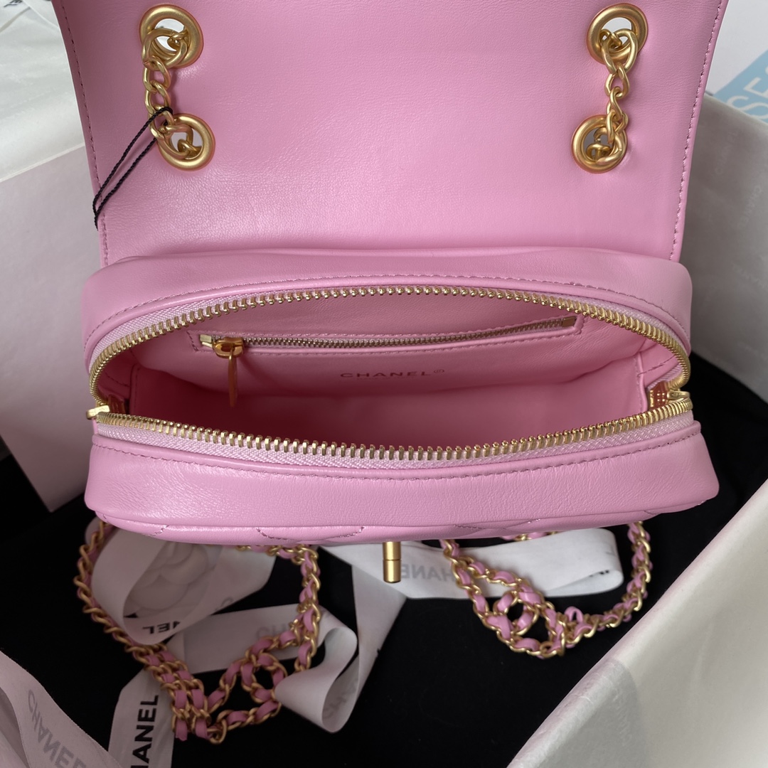 Lambskin Mini Backpack AS3884 Pink